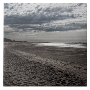 Wolkenstrand an der Nordsee Fliese