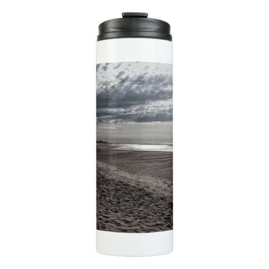 Wolkenstrand an der Nordsee Thermosbecher (Vorderseite)