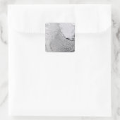 Wolkenstrassen im Labrador-Meer Quadratischer Aufkleber (Tasche)