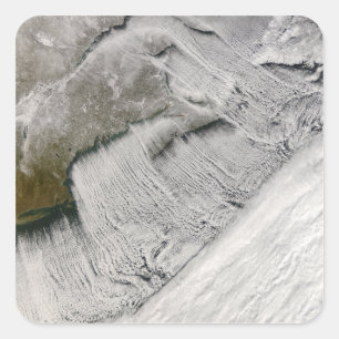 Wolkenstraßen weg weg Neu-England und vom Quadratischer Aufkleber