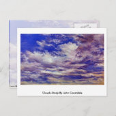 Wolkenstudie von John Constable Postkarte (Vorne/Hinten)