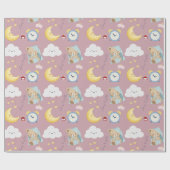 Wolkentraumlandschaft geschenkpapier (Flach)