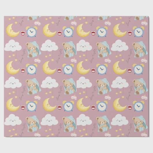 Wolkentraumlandschaft geschenkpapier (Saum)