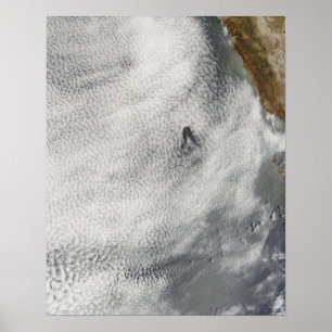 Wolkenturbulenzen und -ruhm vor Guadalupe-Insel Poster