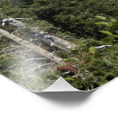 Wolkenüberfahrt über den Berg Rainier Fotodruck (Ecke)