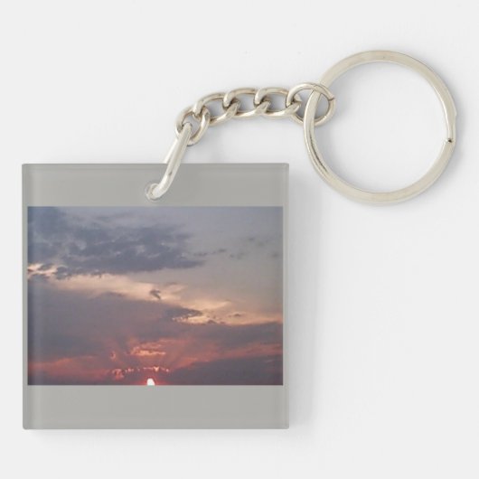 Wolkenuntergang Schlüsselanhänger (Rückseite)