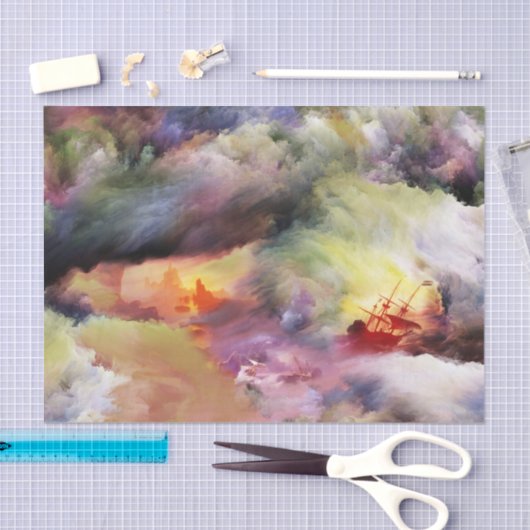 Wolkenverschiffung - Gewebepapier Seidenpapier (Handwerk)