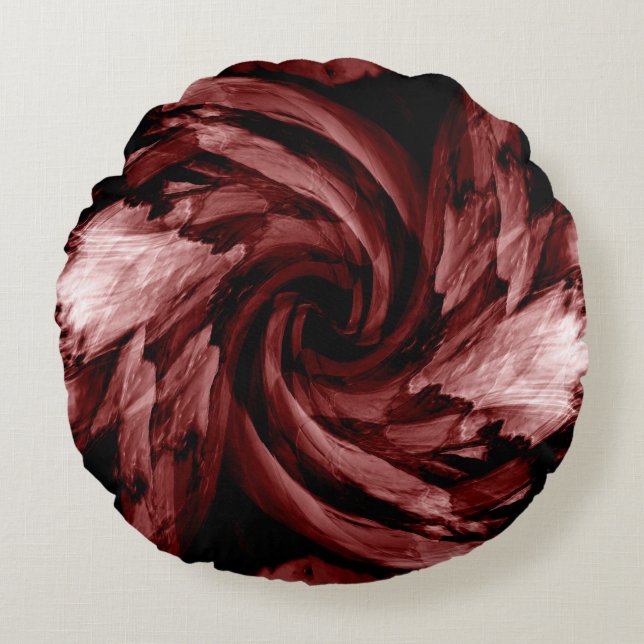 Wolkenverzerrungen 3 rundes kissen (Vorderseite)