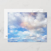 Wolkenwinge aus Gold und Silber Postkarte (Vorne/Hinten)