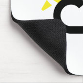 Wolkesun-Regen-Symbol Mousepad (Ecke)