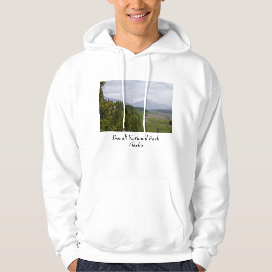 wolkig in Denali Hoodie (Vorderseite)