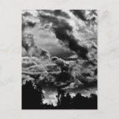 wolkiger Abend Postkarte (Vorderseite)