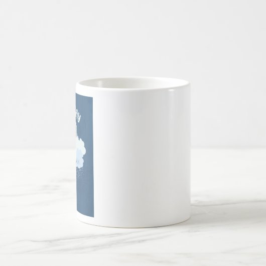 wolkiger Tag Kaffeetasse (Mittel)