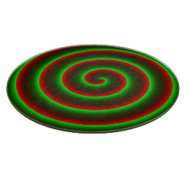 Woll, das Rot zu ändern? Blinkende grüne Spirale. Schneidebrett