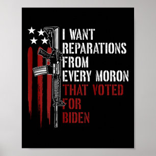Woll der Wiedergutmachung von jedem Moron, der für Poster