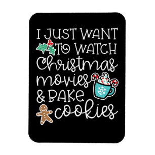 Woll dir Weihnachtsfilme einfach mal Bake Cook Ges Magnet