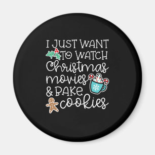 Woll dir Weihnachtsfilme einfach mal Bake Cook Ges Magnet