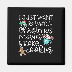 Woll dir Weihnachtsfilme einfach mal Bake Cook Ges Magnet