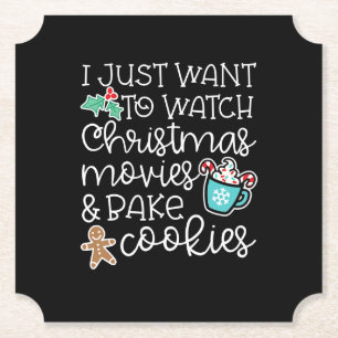 Woll dir Weihnachtsfilme einfach mal Bake Cook Ges Untersetzer