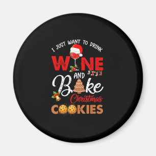 Woll Drink Wine Bake Weihnachtskostüm Geschenk Magnet