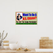 Woll, ein Bürger zu sein? Poster (Küche)