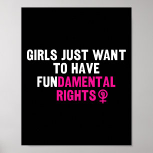 Woll einfach, einen Feministen für Grundrechte zu Poster