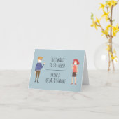 Woll einfach Hallo aus einer sozialen Distanz Card Karte (Gelbe Blume)