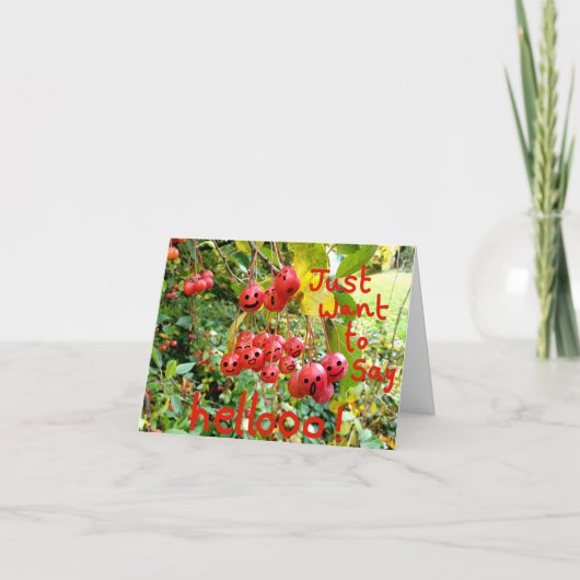 Woll einfach Hellooo zu sagen! Karte (Vorderseite)