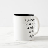 Woll einfach Kaffee trinken und Rocks nach Maß sam Zweifarbige Tasse (VorderseiteRechts)