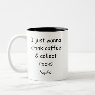 Woll einfach Kaffee trinken und Rocks nach Maß sam Zweifarbige Tasse