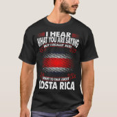 Woll einfach, über Costa Rica Country Geschenk zu  T-Shirt (Vorderseite)