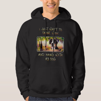 Woll einfach Wein zu trinken und hang wir größere Hoodie