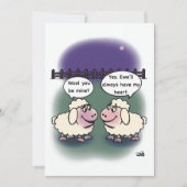 Woll-Flachkarte Karte (Vorderseite)