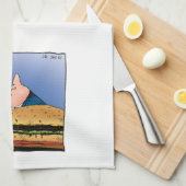 Woll Fries mit - Funny Cartoon Handtuch (Viertel Falte)
