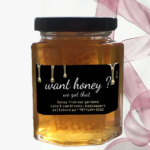 Woll Honey? Gold Honig Tropfen Schwarzes Etikett