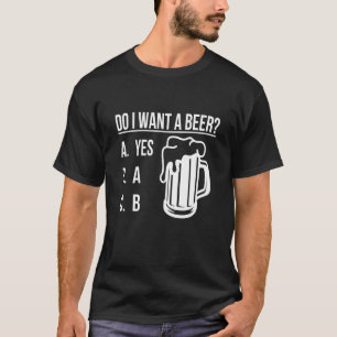 Woll ich ein Bier Green Lucky Kleeblatt St Patrick T-Shirt
