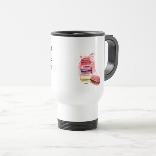 Woll, KAFFEE ZU TRINKEN UND KAFFEE ZU SCHAFFEN. Reisebecher (VorderseiteRechts)