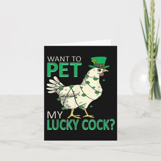 Woll, mein glückliches Funny Funny St Patricks Day Karte (Vorderseite)