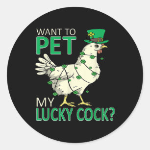 Woll, mein glückliches Funny Funny St Patricks Day Runder Aufkleber
