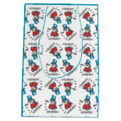 Woll, mein Snowbuddy zu sein? | Christmas Mittlere Geschenktüte (Rückseite)