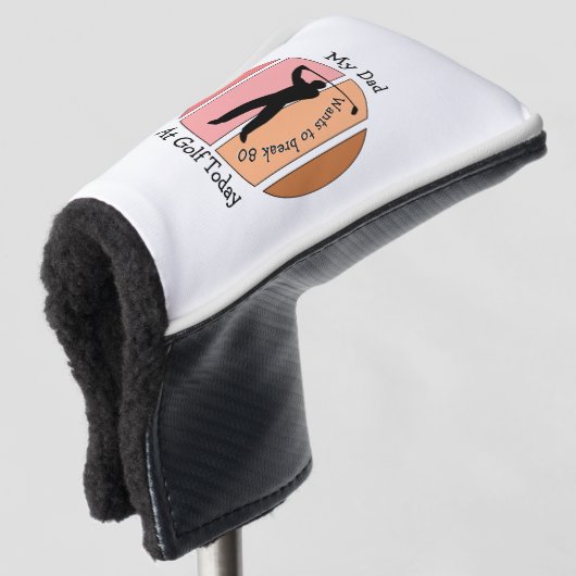 Woll, meine Partitur beim Golf zu brechen Headcover (3/4 Vorderseite)