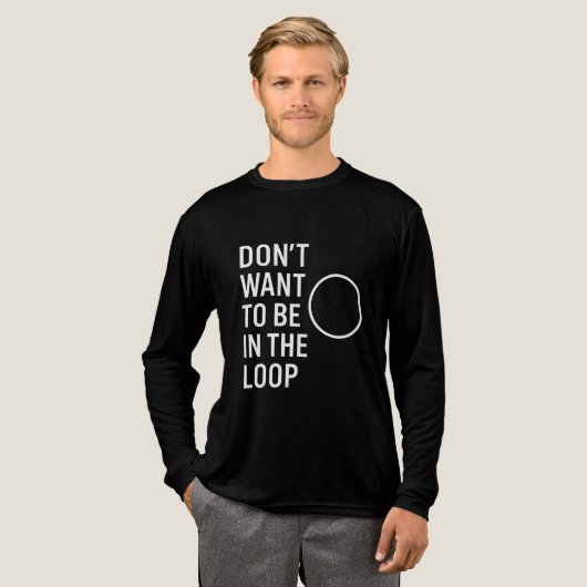 Woll nicht, in der Schlange zu sein - ein lustiges Tri-Blend Shirt (Volle Vorderseite)