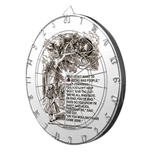 Woll nicht, unter den Müttern zu gehen Alice Chesh Dartscheibe (Vorderseite rechts)