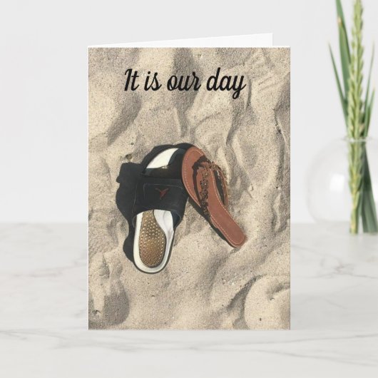 WOLL "PLAY FOOTSIE" AUF UNSEREM "ANNIVERSARY" KARTE (Vorderseite)