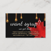 Woll Sirup? Das haben wir Got! Amber-Tropfen auf s Visitenkarte (Vorderseite)