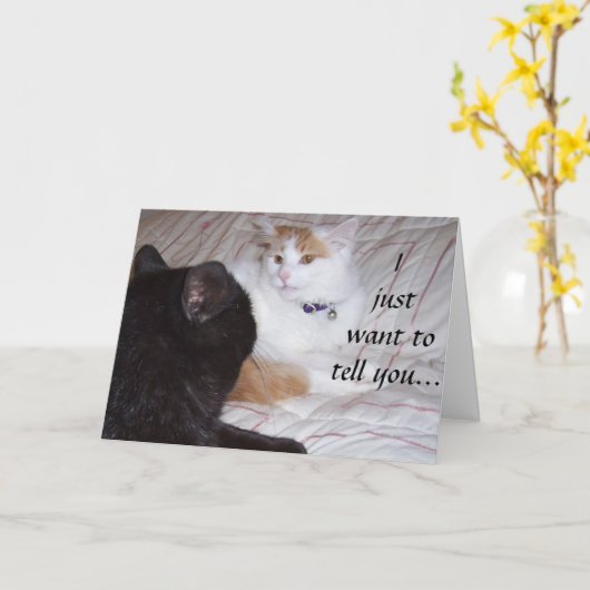 Woll, U I LIEBE U Karte (Gelbe Blume)