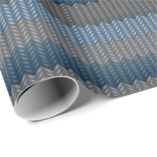 Woll-Verpackungspapier Blau Strickwolle Geschenkpa Geschenkpapier