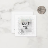 *~* WOLL zu AP63 Relationship Flat Note Card Mitteilungskarte (Vorderseite/Rückseite Beispiel)