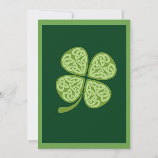 Woll zu Get Lucky - St. Patrick's Day Party Einladung (Rückseite)