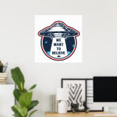 Woll zu glauben poster (Heimbüro)